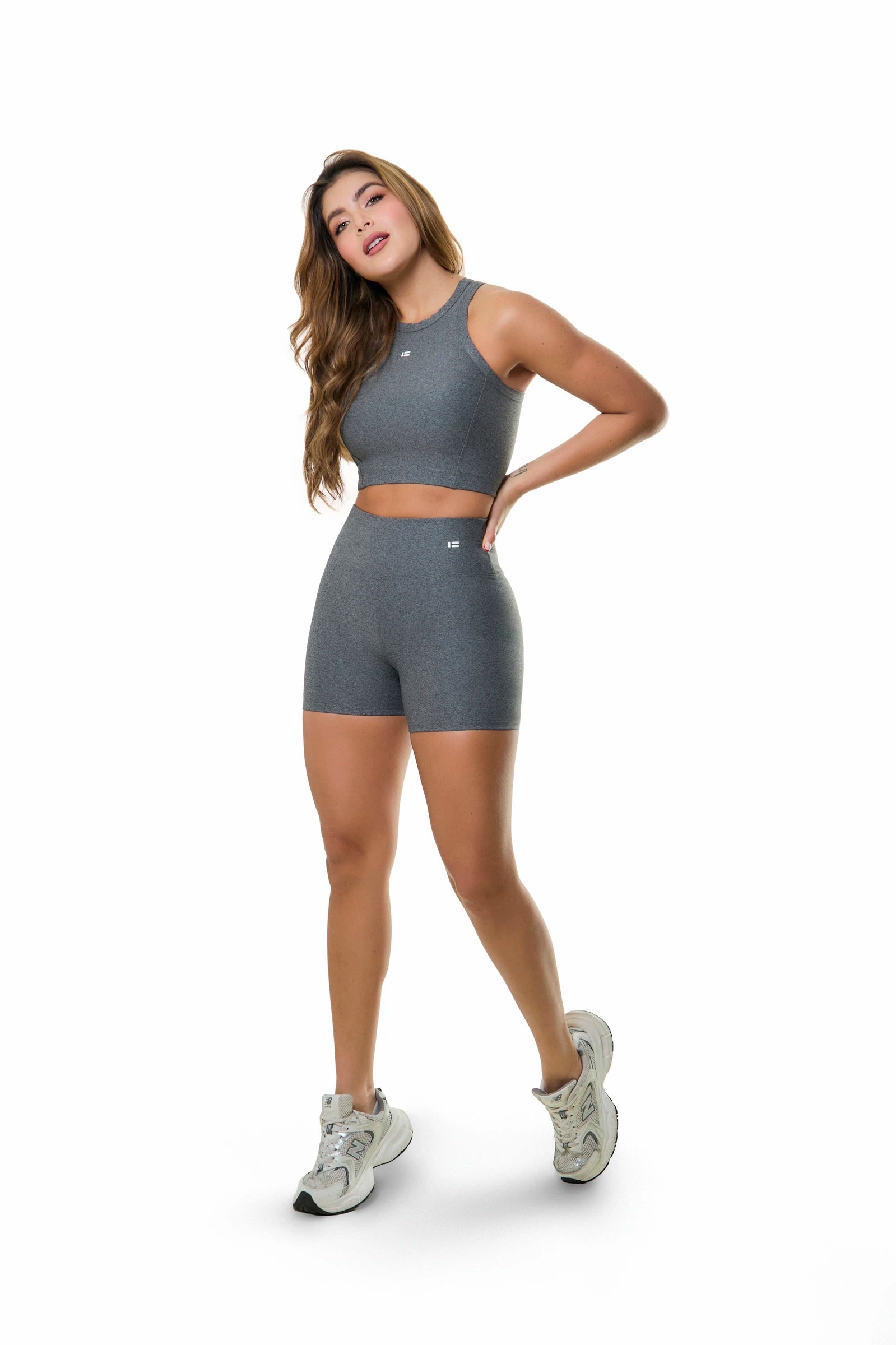 CropTop Astro Gris Jaspe Oscuro